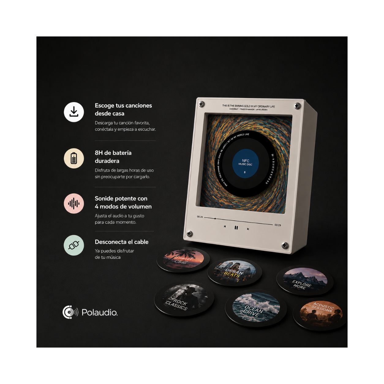 Polaudio - Reproductor de Discos NFC