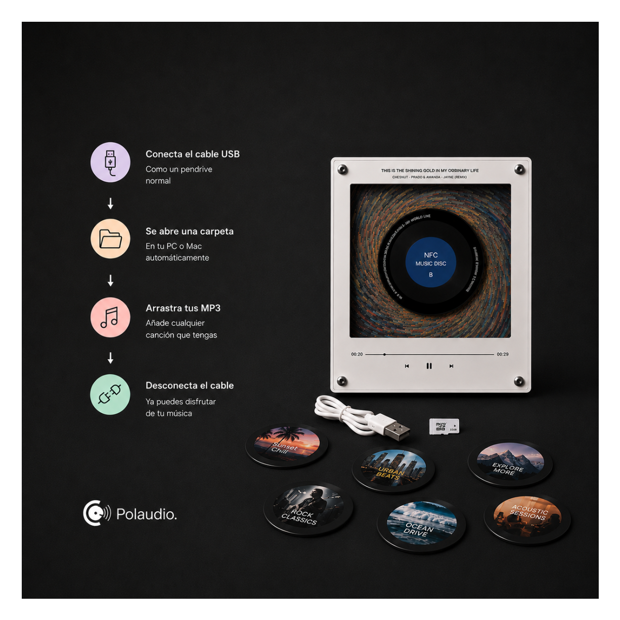 Polaudio - Reproductor de Discos NFC