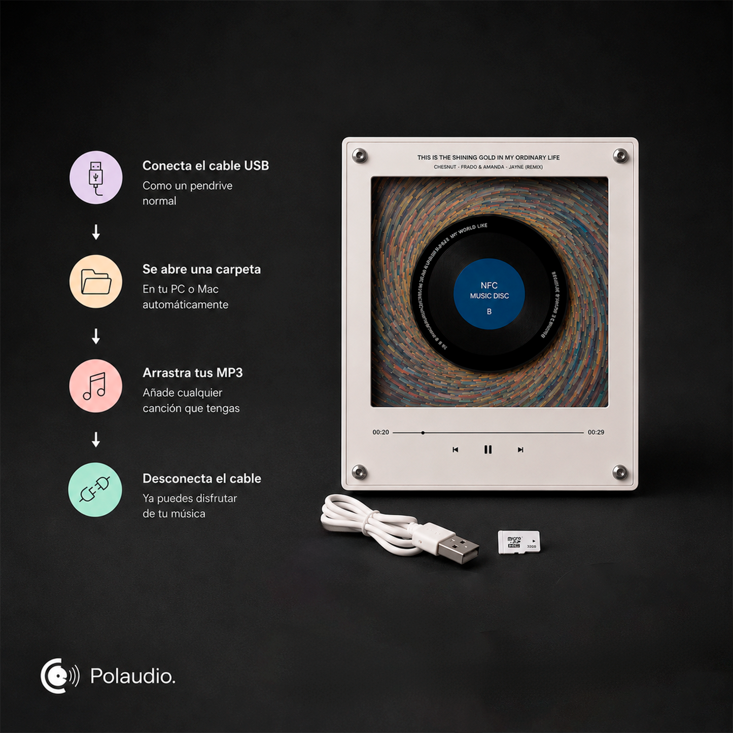 Polaudio - Reproductor de Discos NFC
