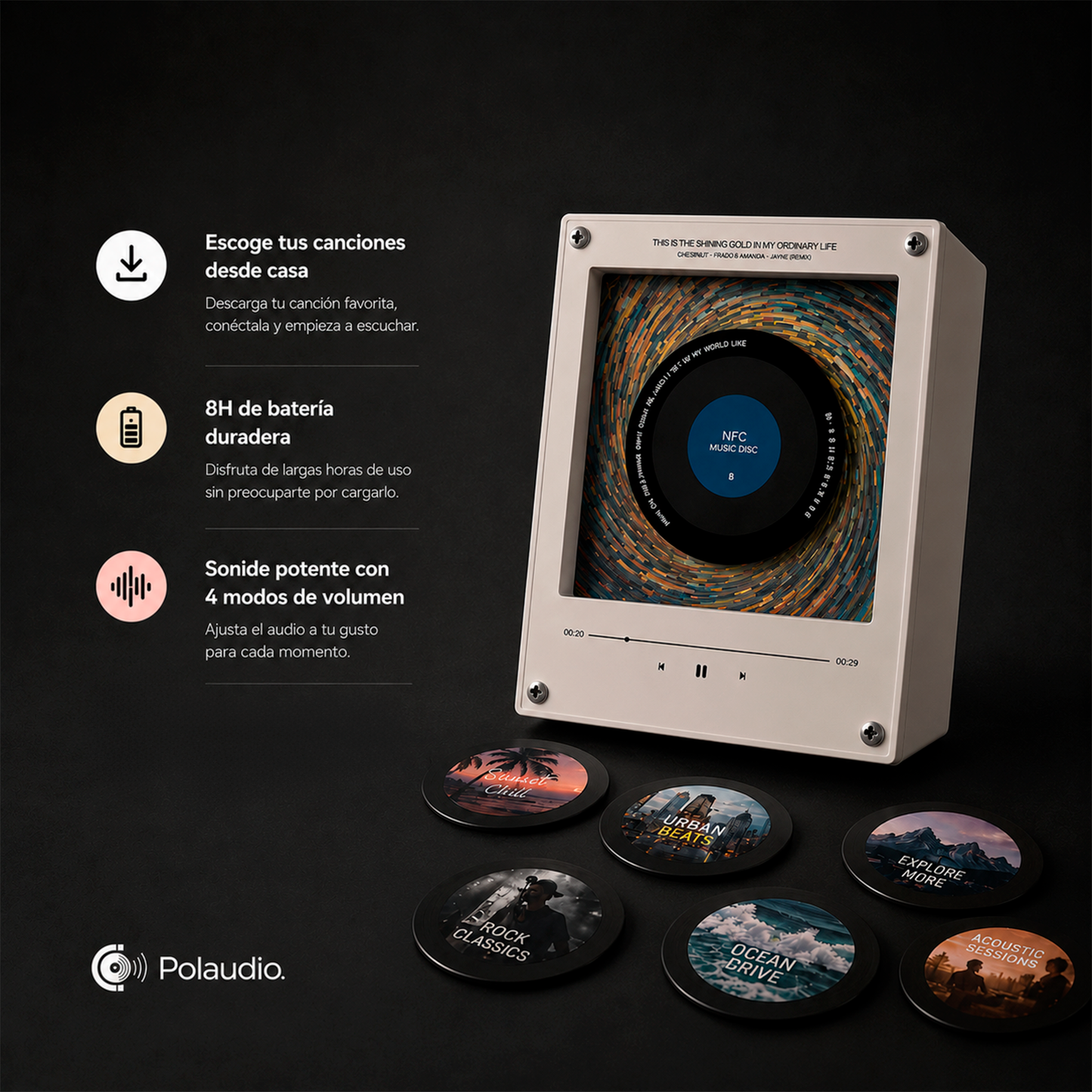 Polaudio - Reproductor de Discos NFC